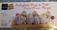 Bûche glacée fraise passion mangue