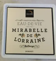 Sorbet eau de vie Mirabelle de Lorraine