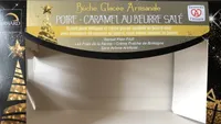 Bûche Glacée Artisanale Poire, Caramel au Beurre Salé