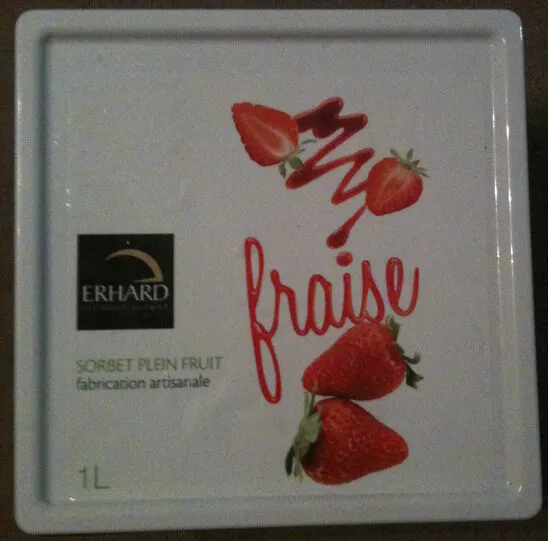 Sorbet fraise Glaces Erhard