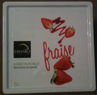Sorbet fraise Glaces Erhard