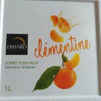 Sorbet plein fruit clémentine