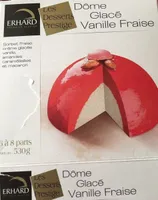Dome glacé vanille fraise