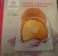 Dômes glacés vanille cœur de meringue