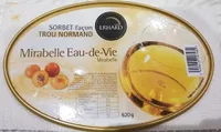 Sorbet façon Trou Normand Mirabelle Eau-de-Vie