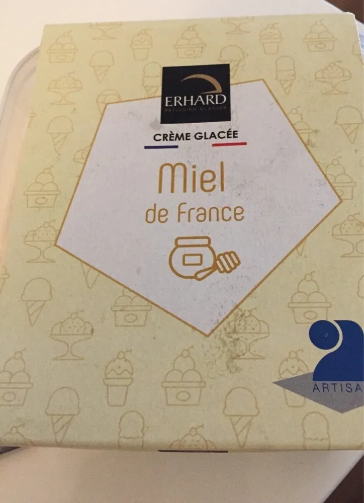 Creme glacée miel de France