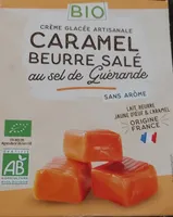 Glace caramel beurre salé bio