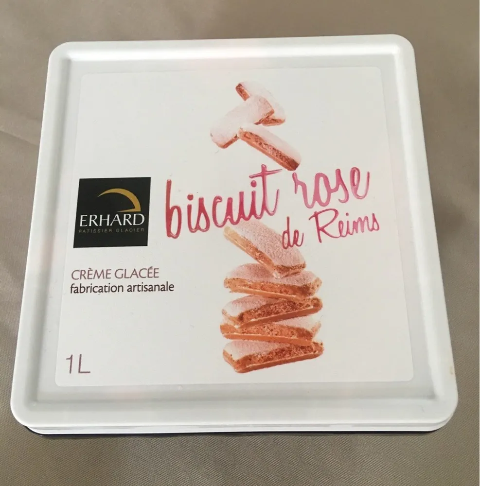 Creme glacee biscuit rose de Reims