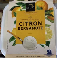 Sorbet plein fruit citron bergamote