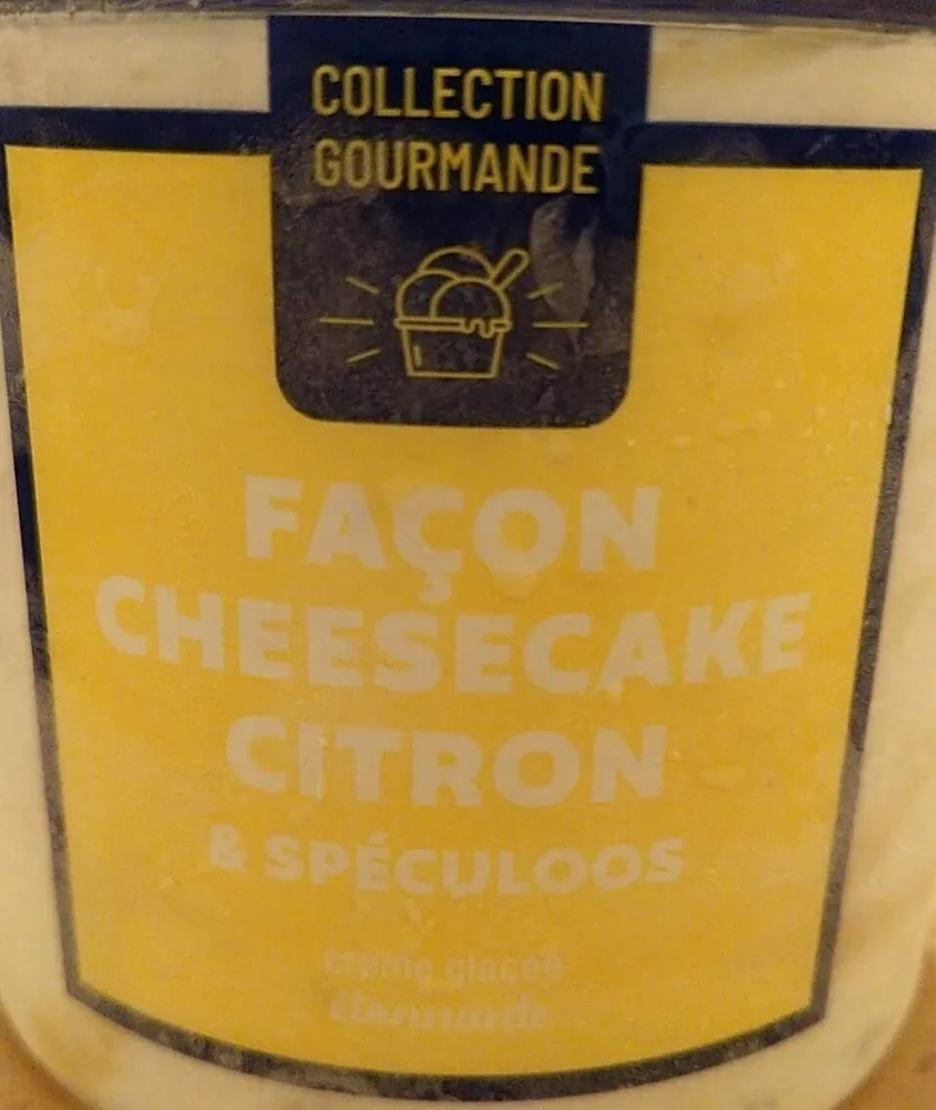 Glace façon cheesecake citron spéculoos Collection gourmande