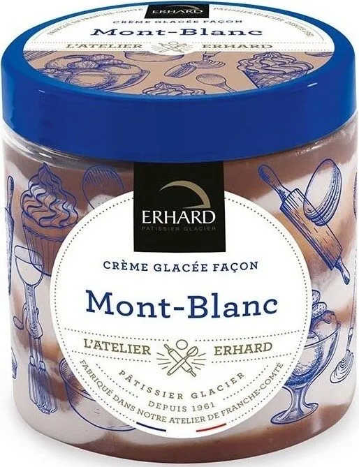 Crème glacée façon Mont-Blanc