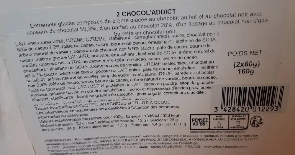 Buchettes glacés au chocolat