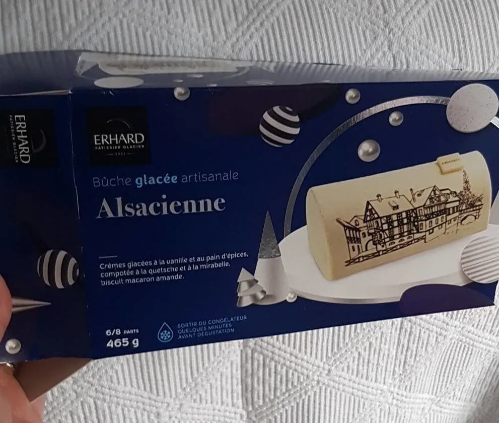 Bûche glacée artisanale Alsacienne