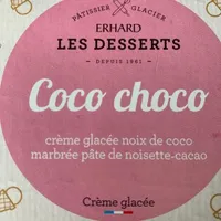 Crème glacée coco chocolat