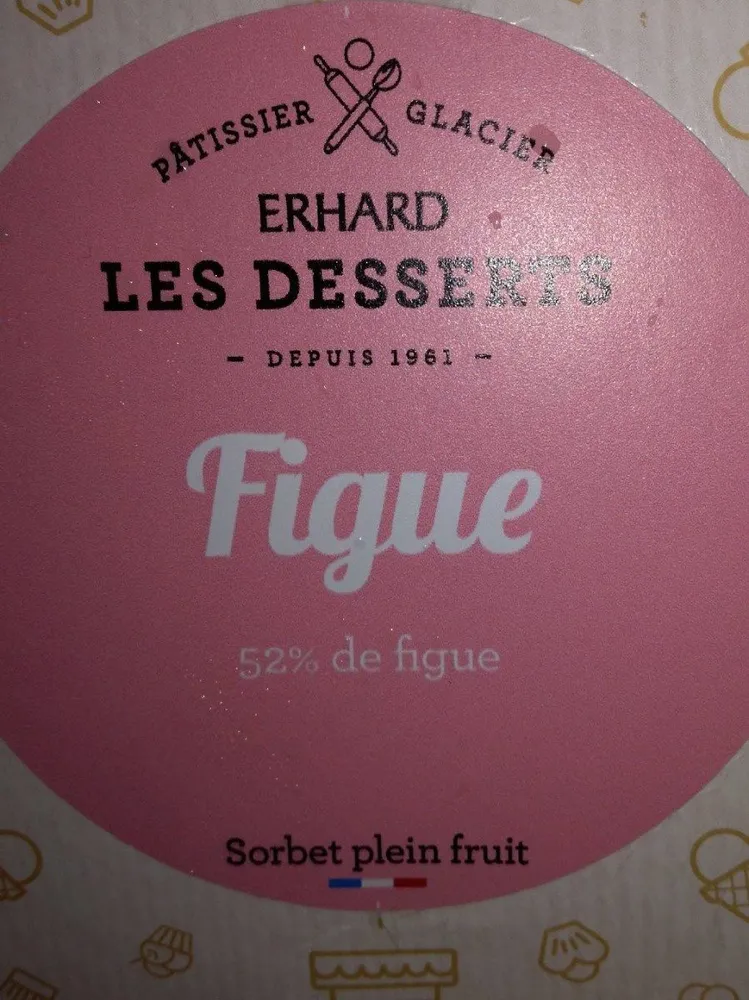 Sorbet plein fruit figue