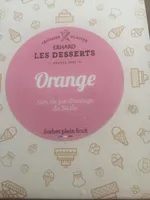 Sorbet plein fruit orange