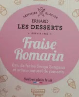 Sorbet fraise romarin