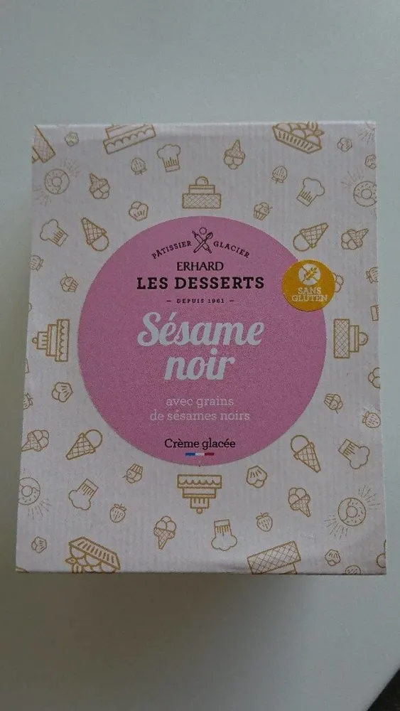 Glace Sésame noir