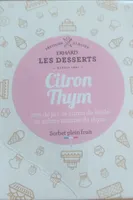 Sorbet citron-thym