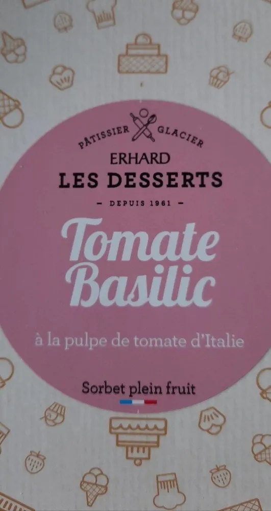Sorbet tomate basilic