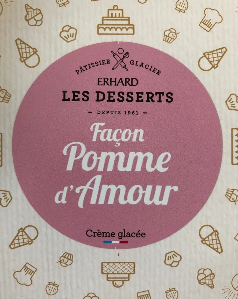 Glace façon pomme d amour