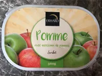 Glace a la pomme avec morceaux
