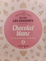 Crème glacée au chocolat blanc de Suisse