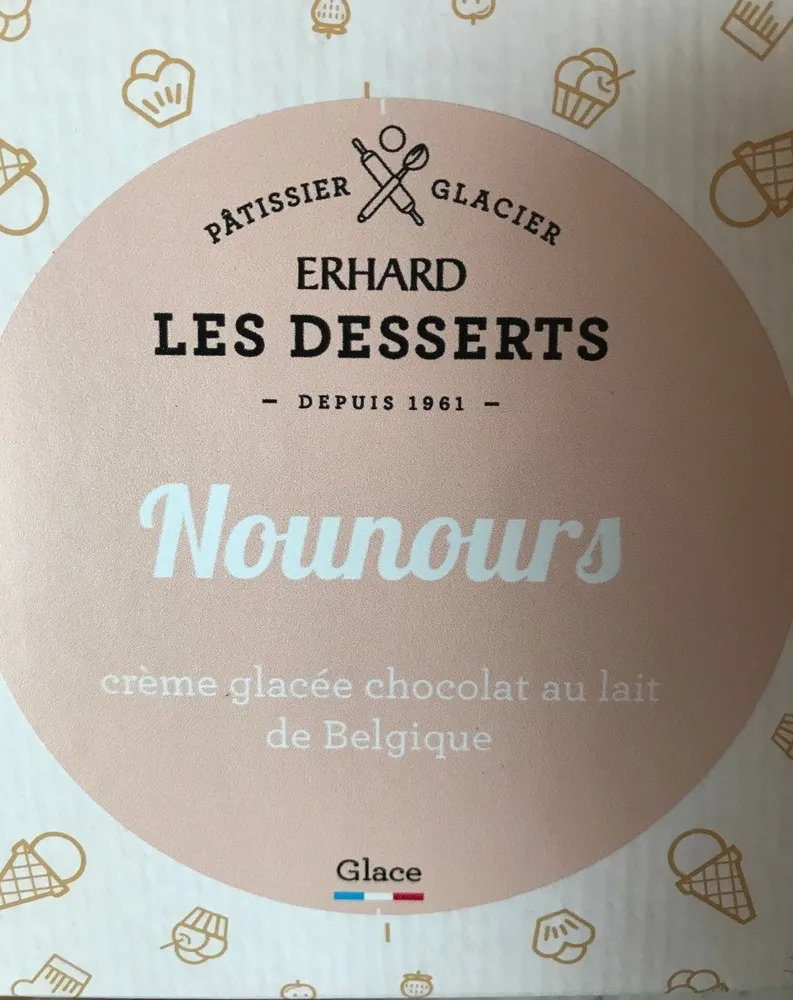 Creme glacee chocolat au lait