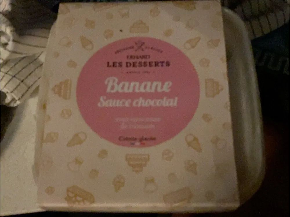 Glace banane sauce chocolat