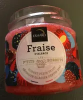 Sorbet plein fruit fraise d'alsace