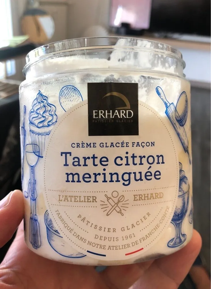 Glace citron meringuée