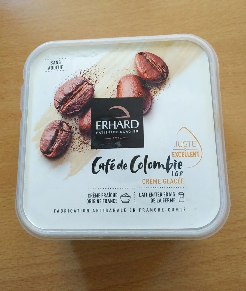 Crème glaçée au café de Colombie