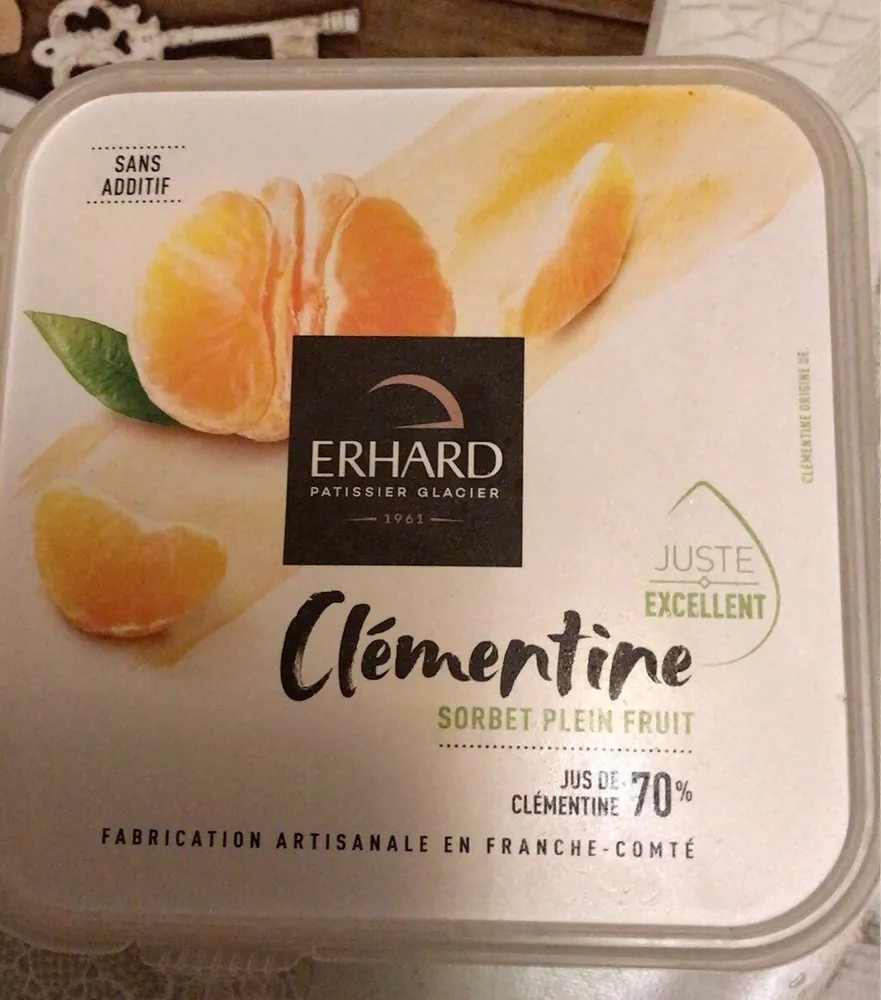 Sorbet clémentine 70%