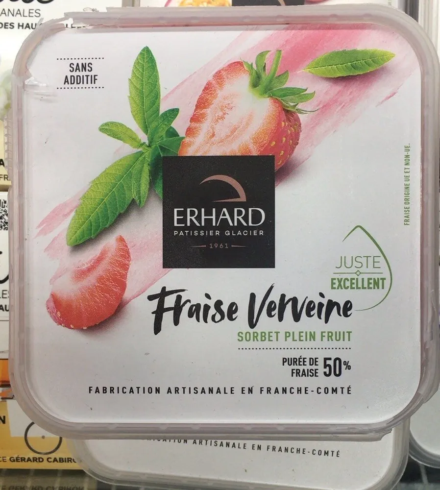 Sorbet fraise verveine