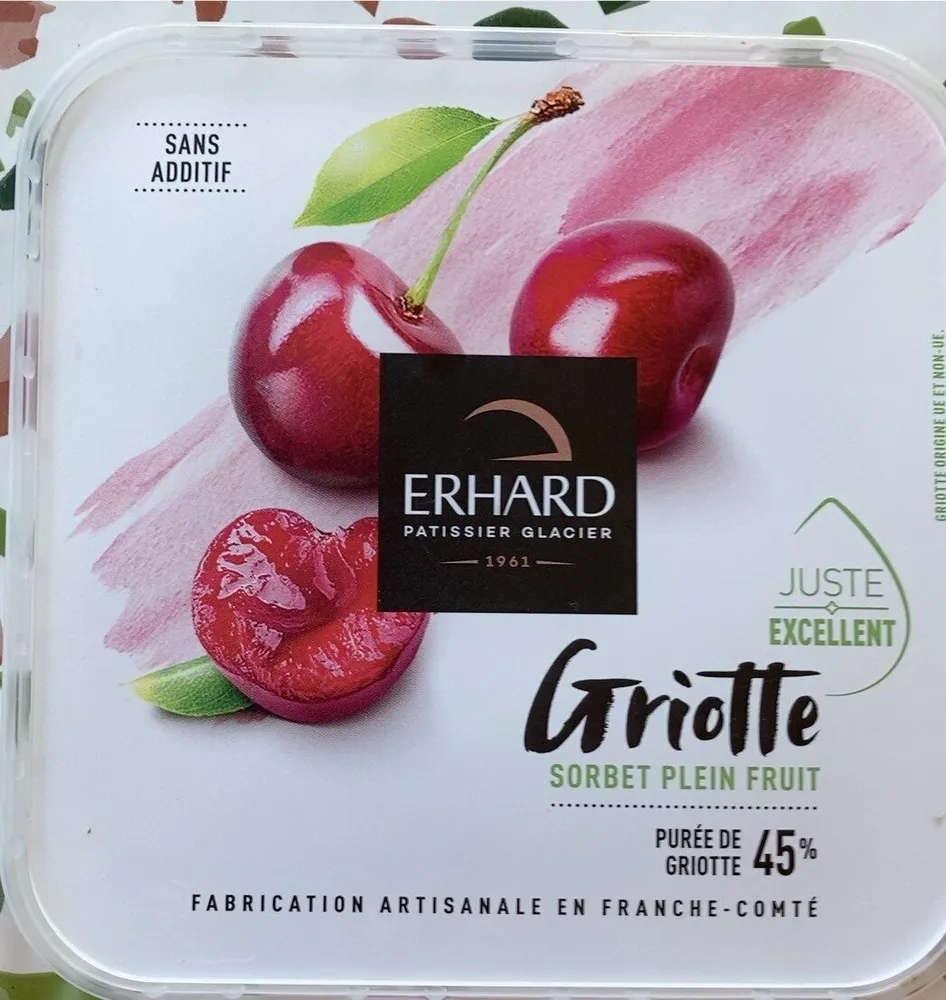 Sorbet pleint fruit griotte 45%