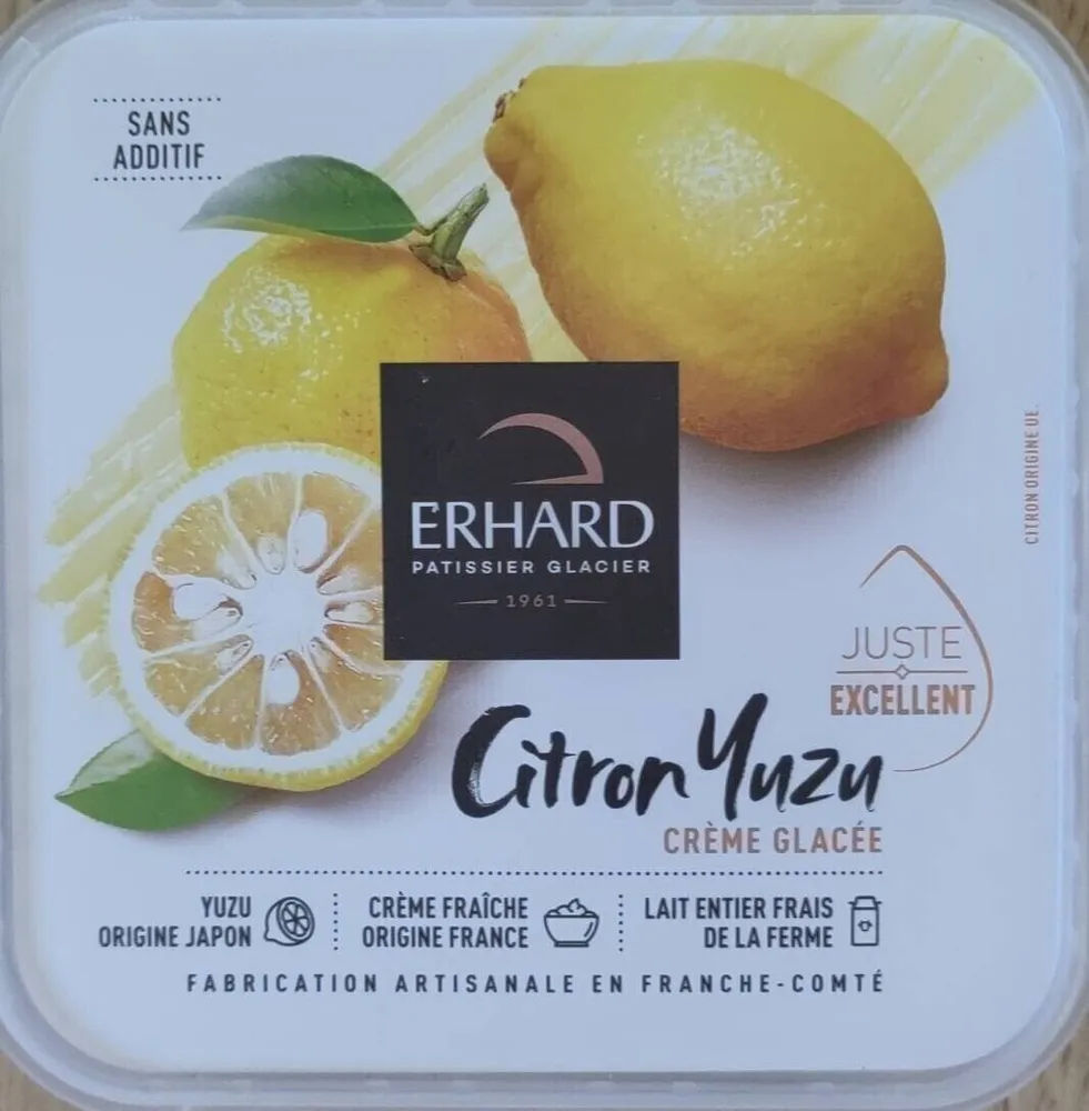 Citron yuzu crème glacée