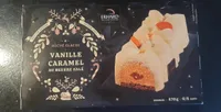 Bûche glacée vanille caramel au beurre salé