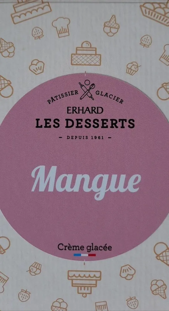 Crème glacée mangue