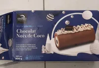 Bûche glacée artisanale chocolat noix de coco