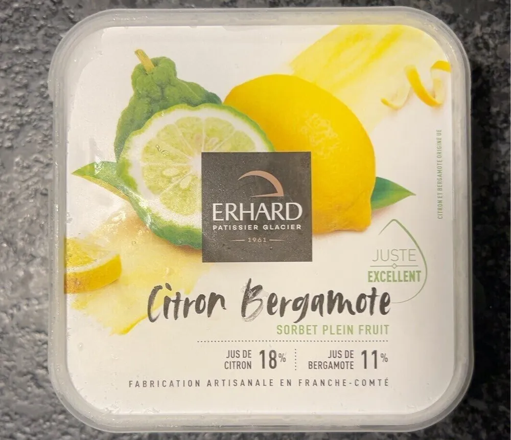 Sorbet citron bergamote