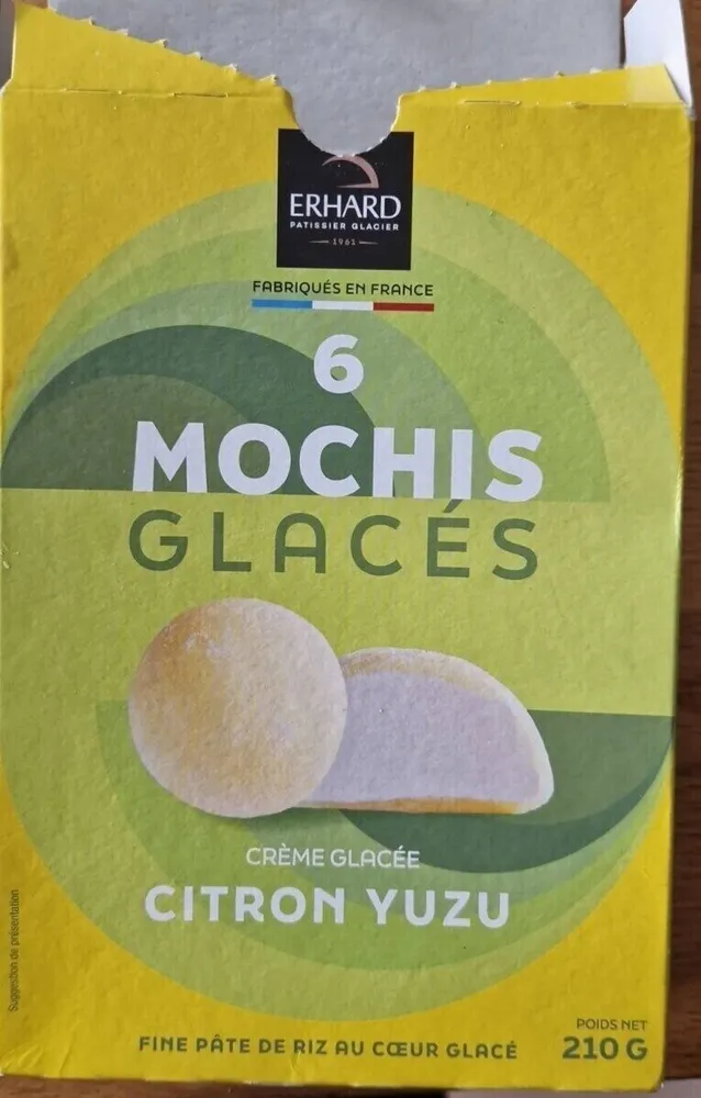 6 mochis glacés citron yusu