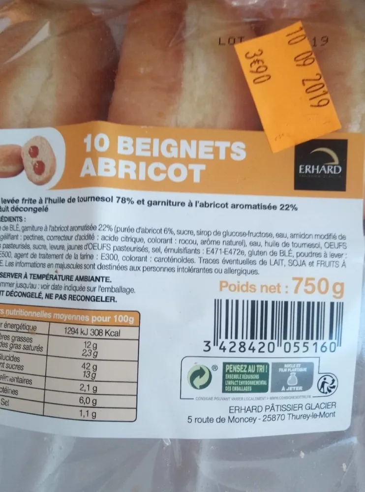 beignet abricot