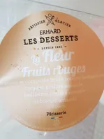 Entremets fleur fruits rouge