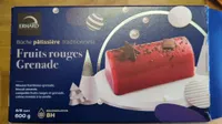 Bûche pâtissière traditionnelle Fruits rouges Grenade