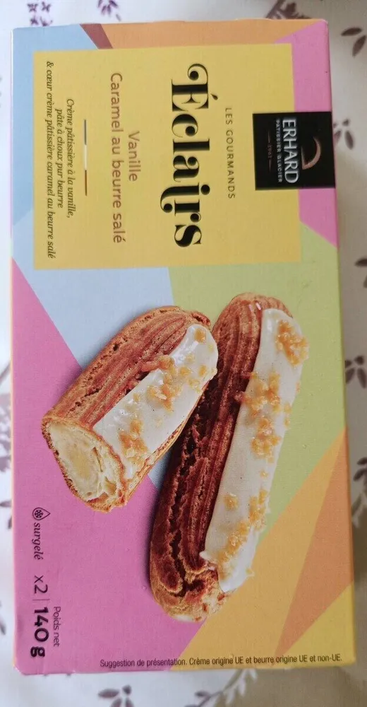 Eclairs vanille caramel au beurre salé