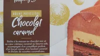 Bûche pâtissière chocolat caramel