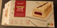 Bûche pâtissière vanille fruits rouges