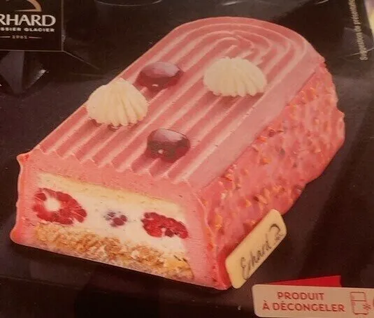 Buche macaron framboise