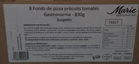 8 Fonds de Pizza Précuits Tomatés Gastronorme