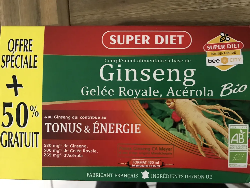 Ginseng Gelée Royale Acérola bio